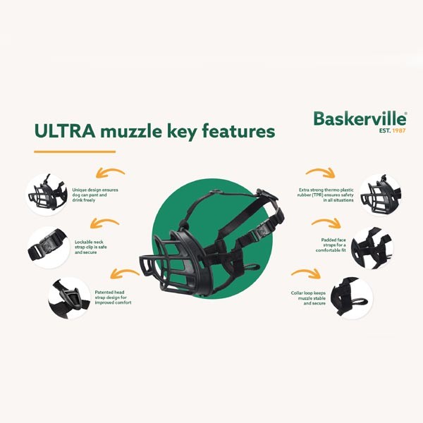 Company of Animals Baskerville Ultra Muzzle Size 6 (Dane)