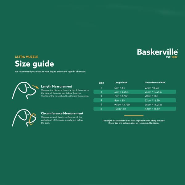 Company of Animals Baskerville Ultra Muzzle Size 6 (Dane)