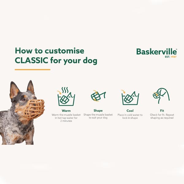 Company of Animals Baskerville Classic Basket Muzzle Size 10 (Great Dane)