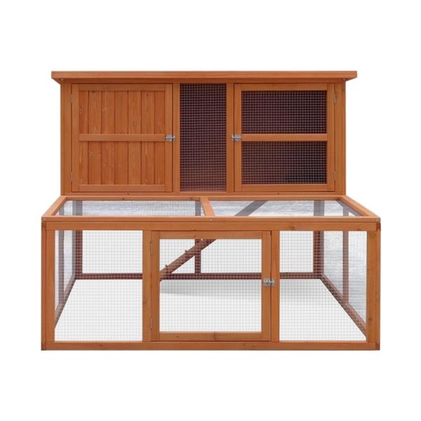 Harrisons Bowness Double Height Hutch with Run 150x121x117cm