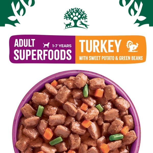 James Wellbeloved Superfood Turkey in Gravy Adult 12x90g Wet Dog Food