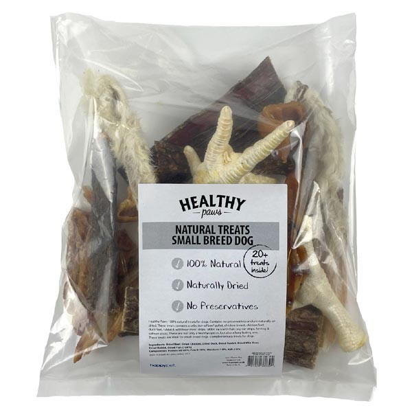 Healthy Paws Natural Treat Bag for Small Breed Dogs