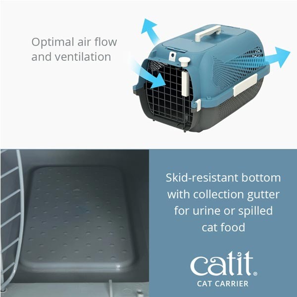 Catit Cat Carrier Blue Grey Small