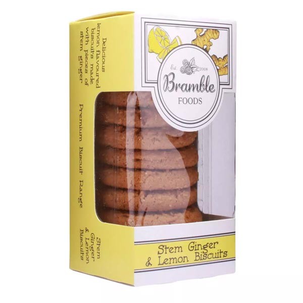 Bramble Foods Stem Ginger & Lemon Biscuits 150g