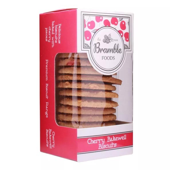 Bramble Foods Premium Cherry Bakewell Biscuits 150g