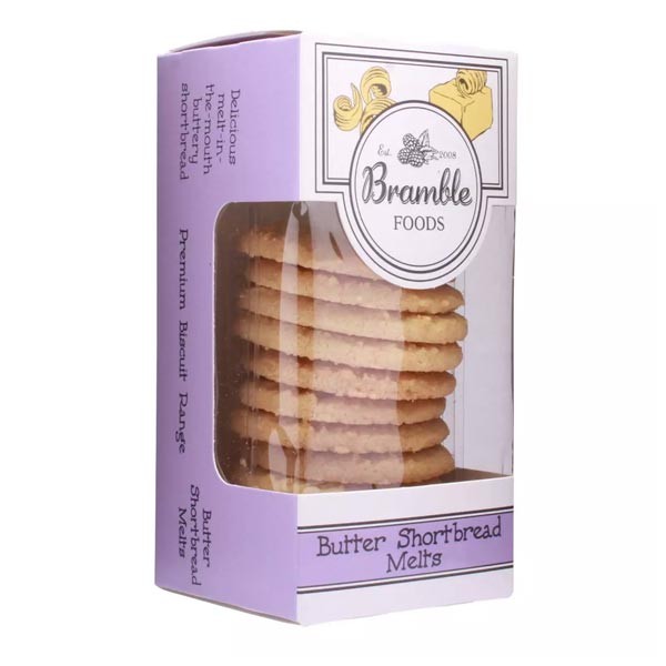 Bramble Foods Premium All Butter Shortbread Melt Biscuits 150g