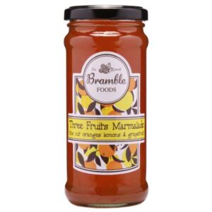 Bramble Foods Three Fruits Marmalade Fine Cut 340g