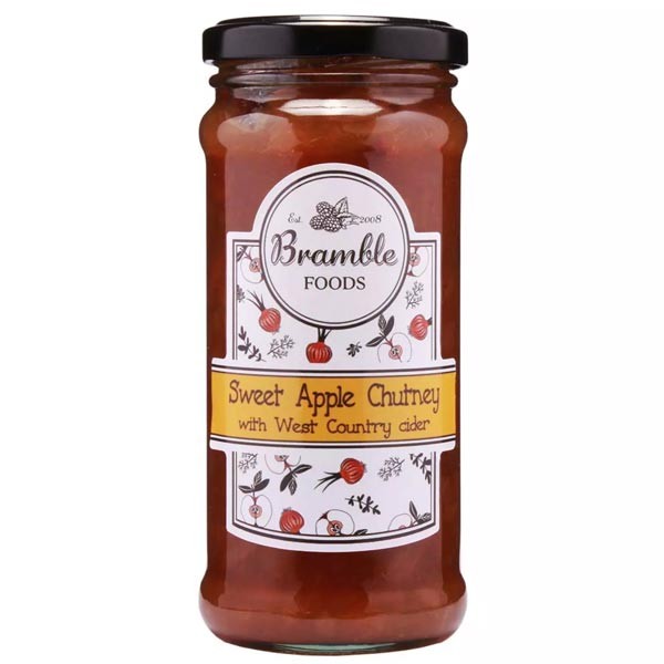 Bramble Foods Sweet Apple Chutney with West Country Cider 280g