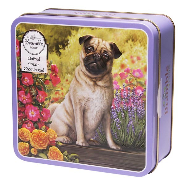 Bramble Foods Clotted Cream Shorties Biscuit Tin (Pug) 100g