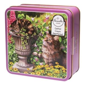 Bramble Foods Clotted Cream Shorties Biscuit Tin (Tabby Cats) 100g