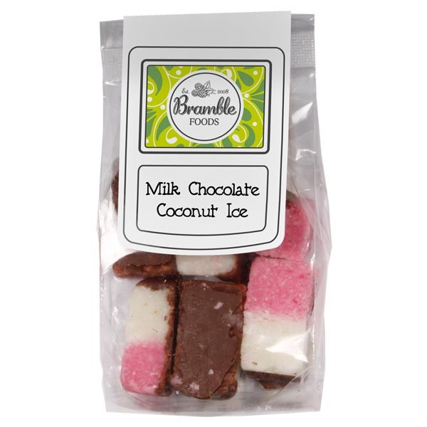 Bramble Foods Milk Chocolate Coconut Ice 125g