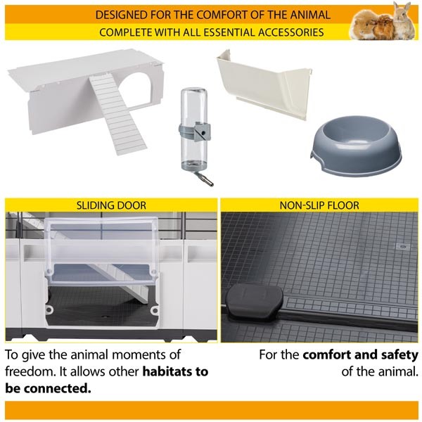 Ferplast Modular 3 Rabbit & Guinea Pig Cage Complete