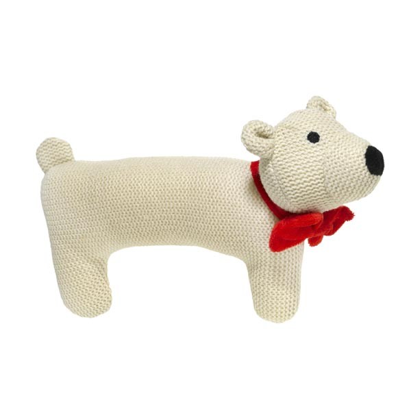 Good Boy Hug Tug Polar Bear Christmas Dog Toy