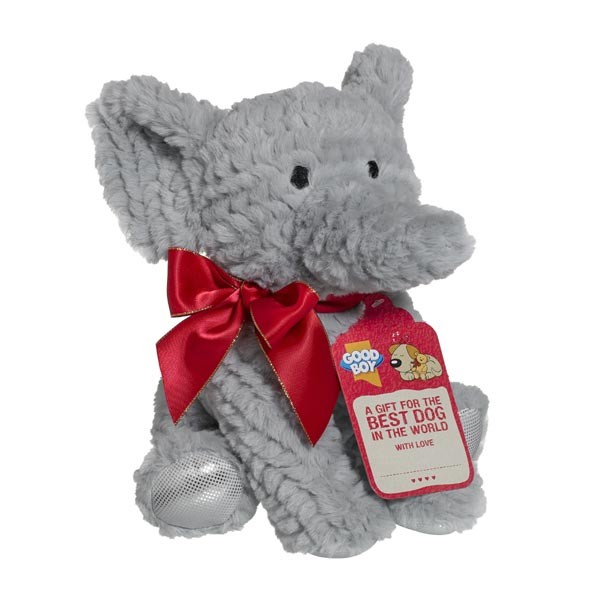 Good Boy Cuddly Gift Elephant Christmas Dog Toy