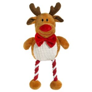 Good Boy Hug Tug Reindeer Christmas Dog Toy