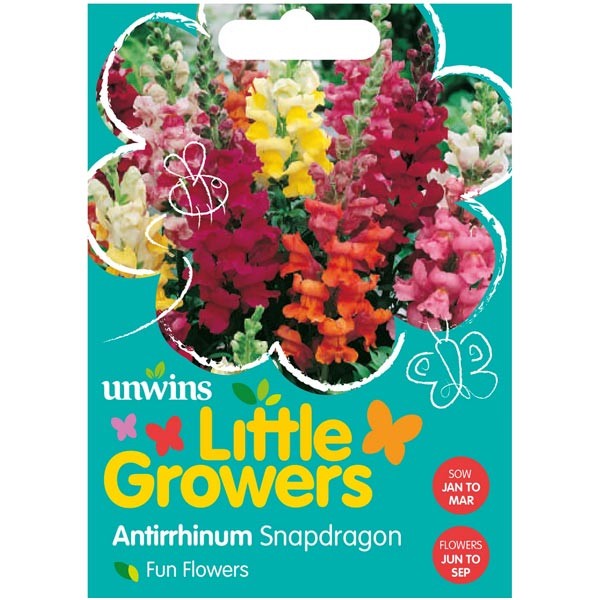 Unwins Little Growers Antirrhinum Snapdragon Seeds