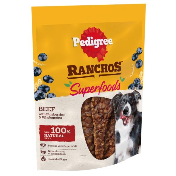 Pedigree Ranchos Superfoods with Beef 70g Dog Treat