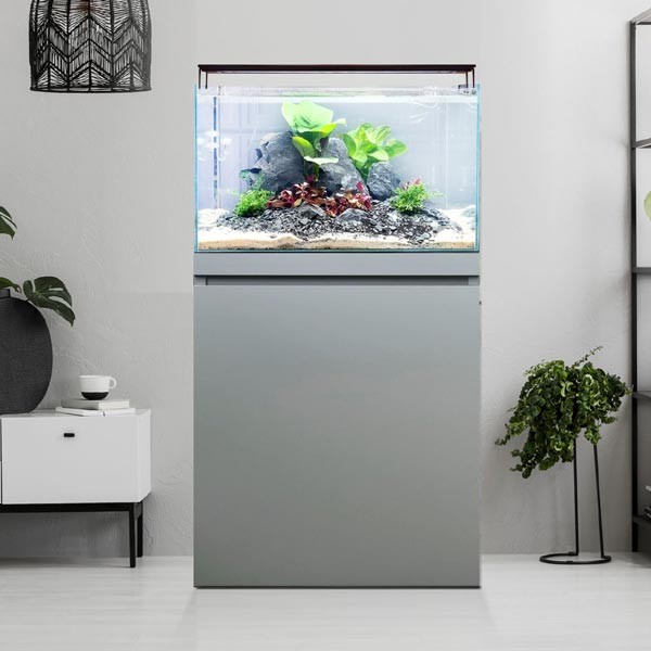 Fluval Visi-White 60 Dusty Grey Aquarium & Cabinet