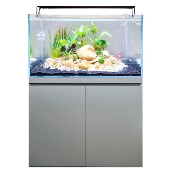 Fluval Visi-White 90 Dusty Grey Aquarium & Cabinet