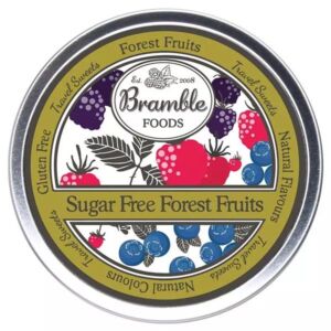 Bramble Foods Sugar-Free Forest Fruits Travel Sweet Tin 175g