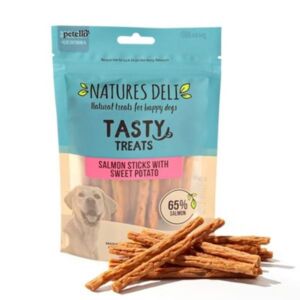 Natures Deli Tasty Treats Salmon Sticks with Sweet Potato 100g