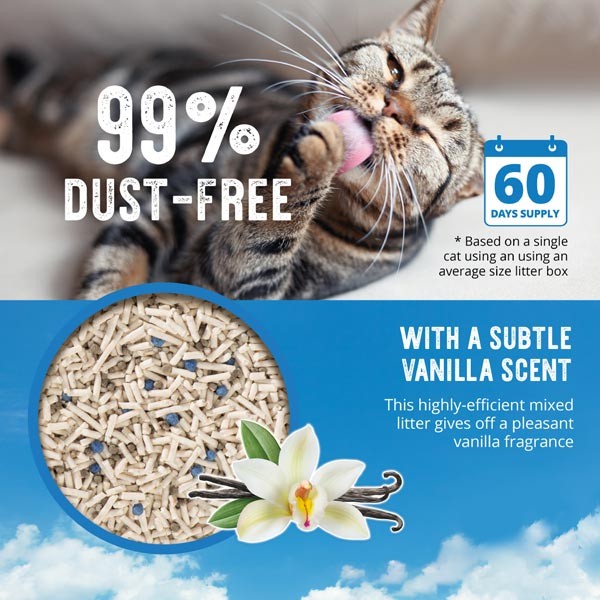 Catit Go Natural! Vanilla Clumping Pea Husk Cat Litter 6.4kg