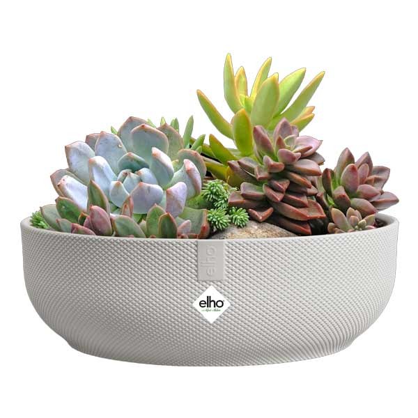 Elho Jazz Bowl Silky White 28cm Flower Pot