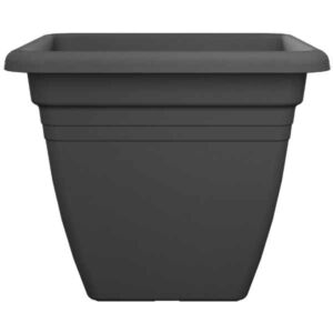 Florus Mediterran Quadro Anthracite 30cm Flower Pot