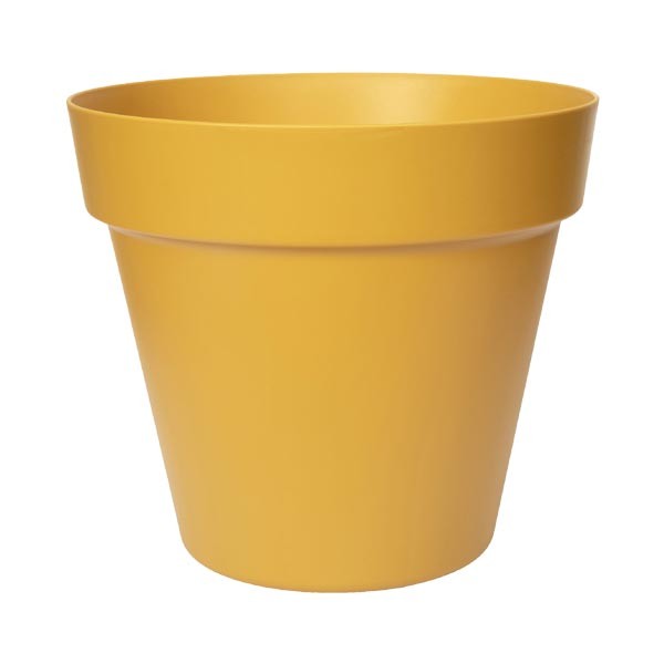 Florus Paris Flower Pot Mustard Yellow 25cm