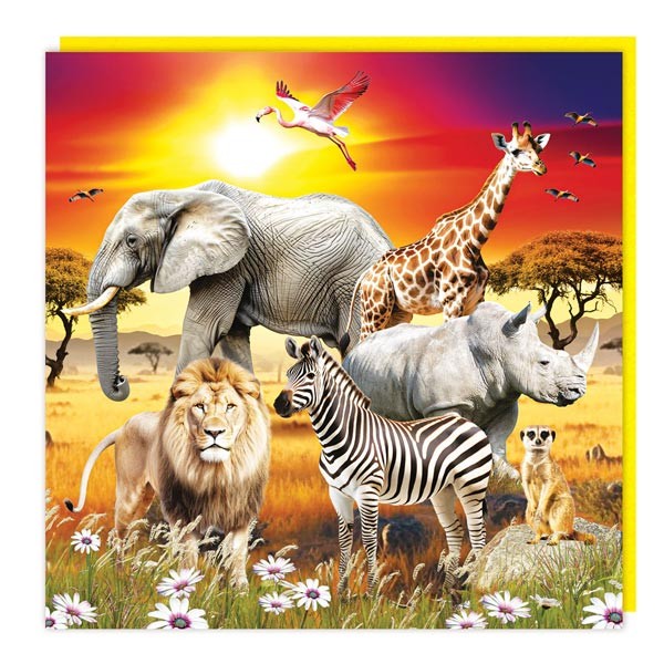 3D Lenticular Card "The Wildlife"