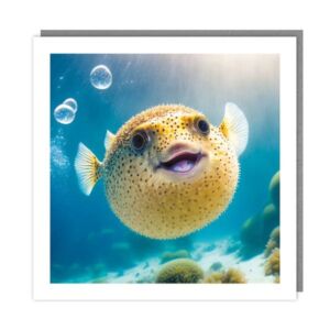 The Light Hearted Collection "Happy Puffer" Card