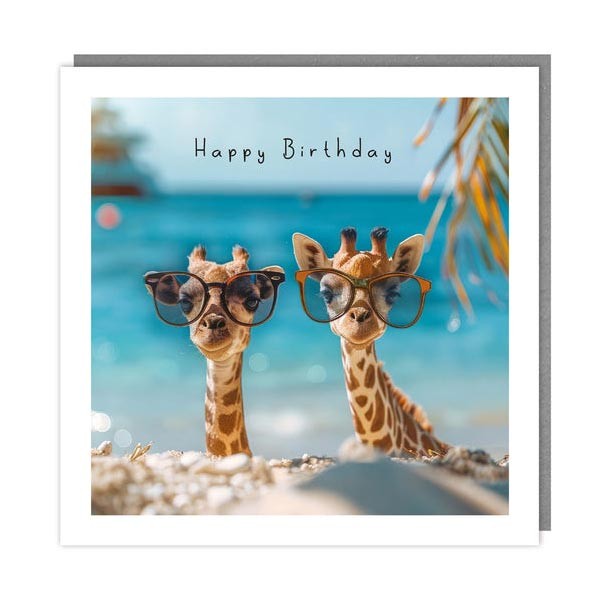 The Light Hearted Collection "Two Giraffes" Card