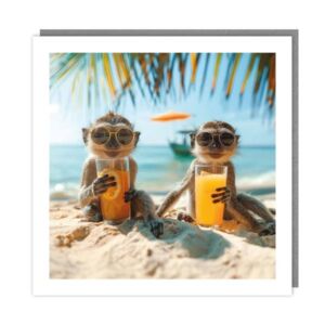 The Light Hearted Collection "Tropical Monkeys" Card