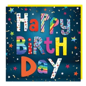 3D Lenticular Card "Happy Birthday" Neon