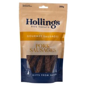 Hollings Pork Sausages 200g Dog Treats