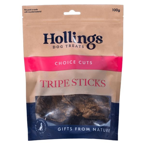 Hollings Tripe Sticks 100g Dog Treats