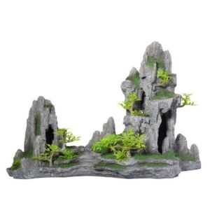 Aqua One Grey Landscape Scenic Rock Formation Jumbo Aquarium Ornament