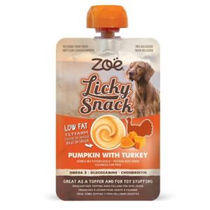 Zoe Licky Snack Pumpkin with Turkey Lickable Dog Treat Paste 85g