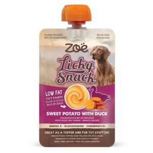 Zoe Licky Snack Sweet Potato with Duck Lickable Dog Treat Paste 85g