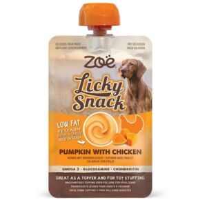 Zoe Licky Snack Pumpkin with Chicken Lickable Dog Treat Paste 85g