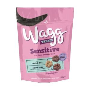 Wagg Sensitive Meaty Bites with Lamb & Rice 125g Dog Treat