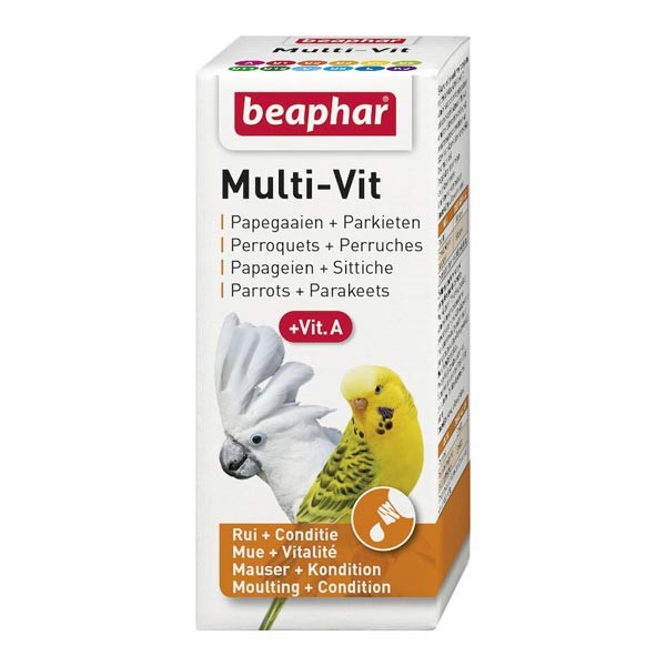 Beaphar Multi-Vitamin Liquid for Parrots & Parakeets 20ml