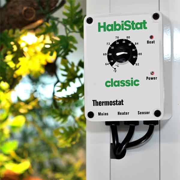 Habistat Dimming Thermostat White 600 Watt